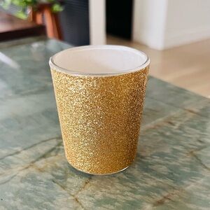 Glitter Gold Tea Light NWOT